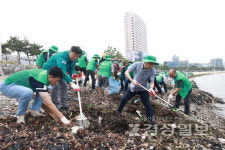 일산해수욕장 일원서 환경 정비 활동
