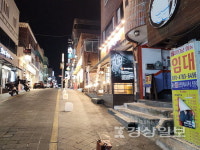 주말 울산대학교 앞 상가일원 가보니...팬데믹 후 울산 상권 술집 줄고 카페 늘어
