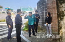 이장걸 시의원, 울산대공원 입구 가로수 현장 점검