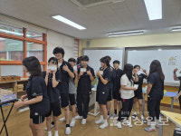 성안중, 응원 나눔 행사로 따뜻한 학교문화 조성