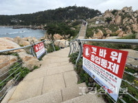 동구 해안가 애매한 낚시구역 혼란