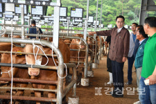 이순걸 울주군수, 울산축협 가축시장 방문