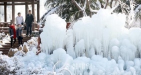 상소동 산림욕장 얼음동산 조성