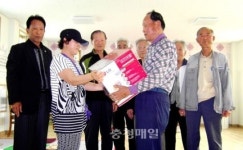 세종 연기면 최화숙씨, 경로당에 물품 기증