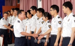 신임 순경 교육생 15명 논산署 현장실습 신고