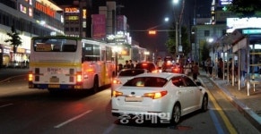 불법 주정차 차량, 버스정류장 점령