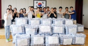 증평 두산전자, 장애인 가구 물품후원