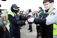 청주상당署 연탄배달