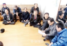 청주 상당구청장, 관내 경로당 방문