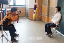 도로공사 영동지사 노인 장수사진 촬영