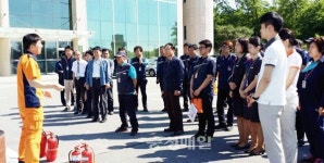 청주동부소방서, 공항서 소방훈련