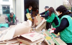 청주 탑대성동 새마을지도자, 재활용품 수거