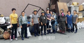 천안 부성1동 적십자봉사회, 주택화재 피해가구 봉사