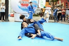 강한 상대 부드럽게 방어하는 운동