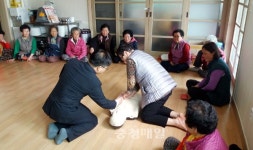 영동소방서, 신항1리 마을서 소소심 안전교육