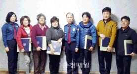 청주 상당署 가덕파출소, 치안활동 유공자 감사장 수여