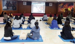 청주 서부소방서, 창신초 교직원 대상 심폐소생술 교육