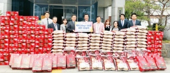 청주 우암교회, 생필품 전달