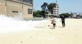 청주서부소방서 오송119안전센터, 월곡초서 합동소방훈련