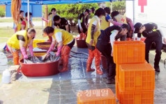 옥천署 112타격대 세탁봉사