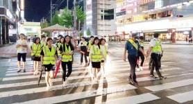 청주 흥덕署 강서지구대, 야간 범죄예방 캠페인