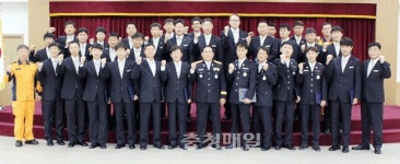 충주·옥천소방서, 인사발령자 신고식