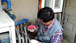 부여 충화면 주민자치위, 보일러 점검 봉사