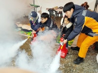 논산소방서 양촌곶감축제 안전체험장 성료
