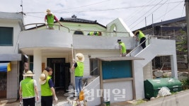 아산시설관리공단, 온양4동 마을회관·경로당 보수 봉사