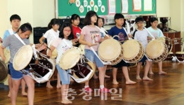보령시 대천동대초, 풍물동아리 여름방학 캠프 운영