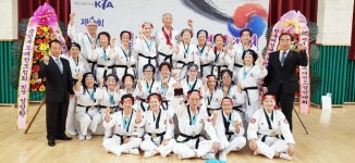 음성군 실버태권도팀, 전국대회 종합시범 우승