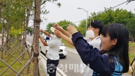 당진시 서야중고 미술동아리, 합덕제 연호문화축제서 깃발미술전