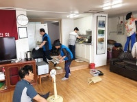 청주 모충동 바살위, 지역 경로당 환경정비