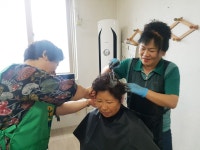청주 남이면 새마을부녀회, 무료 염색봉사