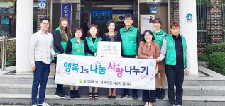충주시 호암직동 새마을協, 외식상품권 전달