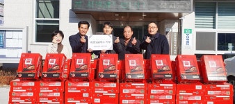 크린토피아 남청주지사, 라면 100상자 기증