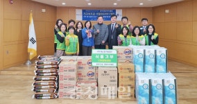 충북도약사회·한벌로타리클럽, 물품 전달