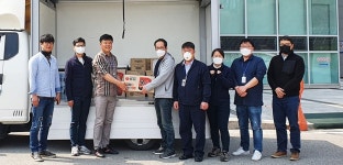 청주시설관리공단 노조, 목련공원 조합원 간식 지원