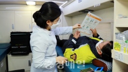 서산소방서 성연119안전센터와 성연·지곡면여성의소대원, 헌혈 동참