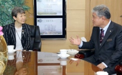 정재숙 문화재청장, 금산 문화재 지원 약속