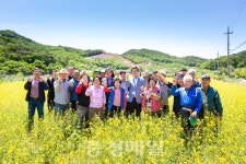 청양군 적곡리 주민들 유채꽃축제 개최