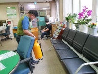 청주시 운천신봉동, 청사 내부 방역활동 실시