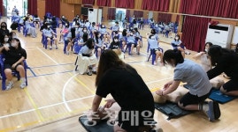 당진합덕여중, 심폐소생술 안전교육 진행
