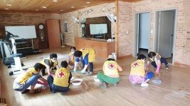 영동군 심천면 적십자봉사회, 개관 앞서 심천 복지회관 환경미화