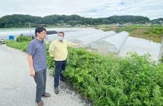 박동규 청주시 서원구청장, 농경지 침수현장 방문