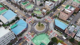 씨유오창양청점 | 청주시, 오창 양청택지로 등에 회전교차로 설치
