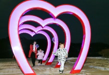 충주시, 중앙탑 공원 곳곳에 포토존·경관조명 설치