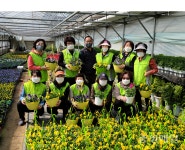 청주농협 고향주부모임, 꽃 소비촉진 캠페인 전개