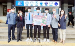 논산연무대기계공업고 총동문회, 모교에 마스크 기부