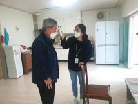 청주시 운천신봉동, 경로당 방역수칙 점검